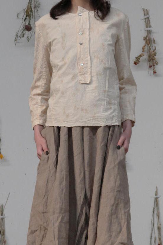 Aleksandr Manamis brown bow shirt 1190571